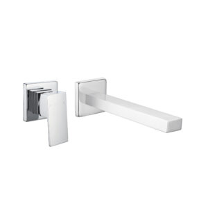 QAAD Wall Basin Mixer Tap Set 170mm Chrome