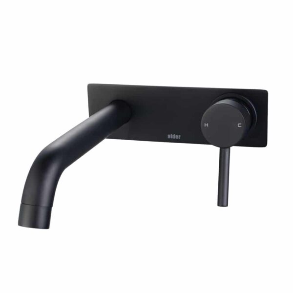 ALDER FLEX Wall Basin/Bath Mixer Set 220mm Backplate - Image 3