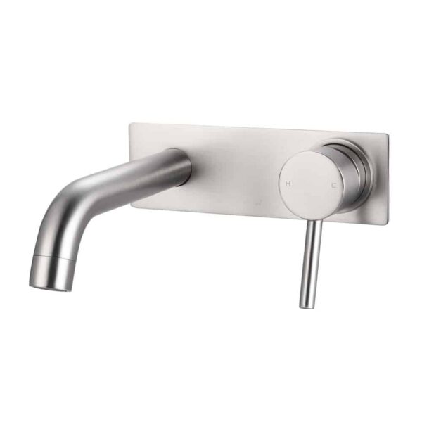 ALDER FLEX Wall Basin/Bath Mixer Set 220mm Backplate - Image 4