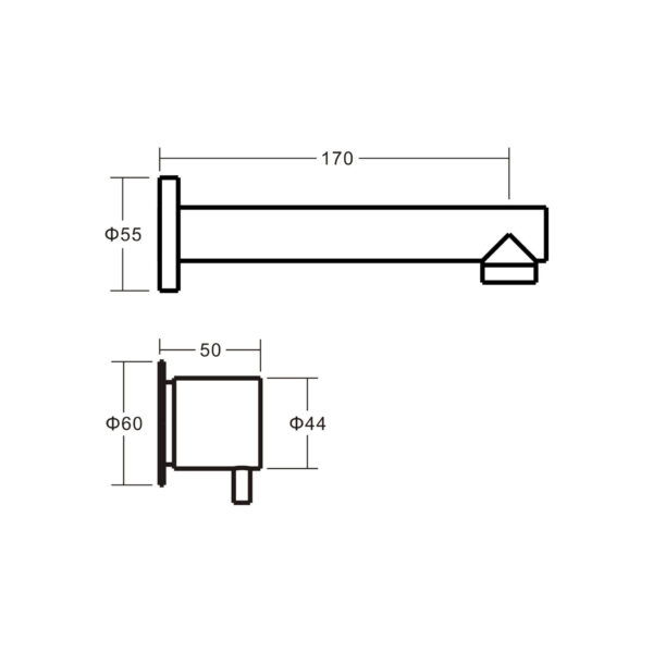 VITO BERTONI Wall Bath Set 170mm - Image 2