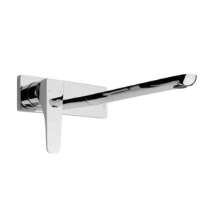 SACHI Wall Basin/Bath Mixer Set Backplate 220mm