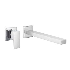 QAAD Wall Basin/Bath Mixer Set 220mm Chrome